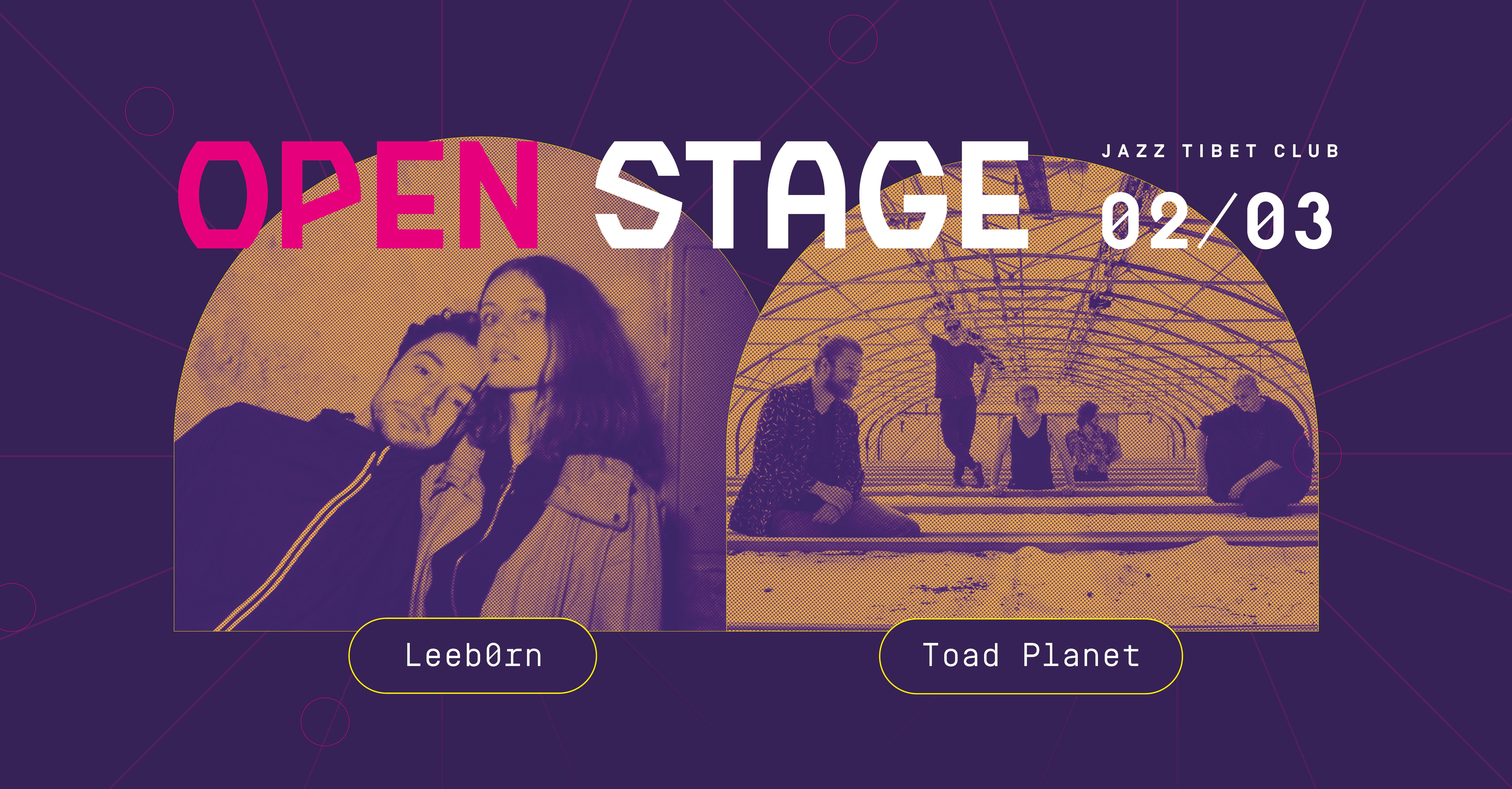 OPEN STAGE: Leeb0rn (křest alba) + Toad Planet