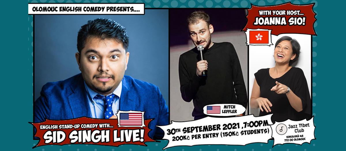 Olomouc English Comedy Presents Sid Singh LIVE!